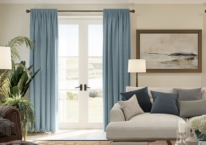 Roslin (Blackout), Tranquil Blue - Made to Measure Curtains - Image 3
